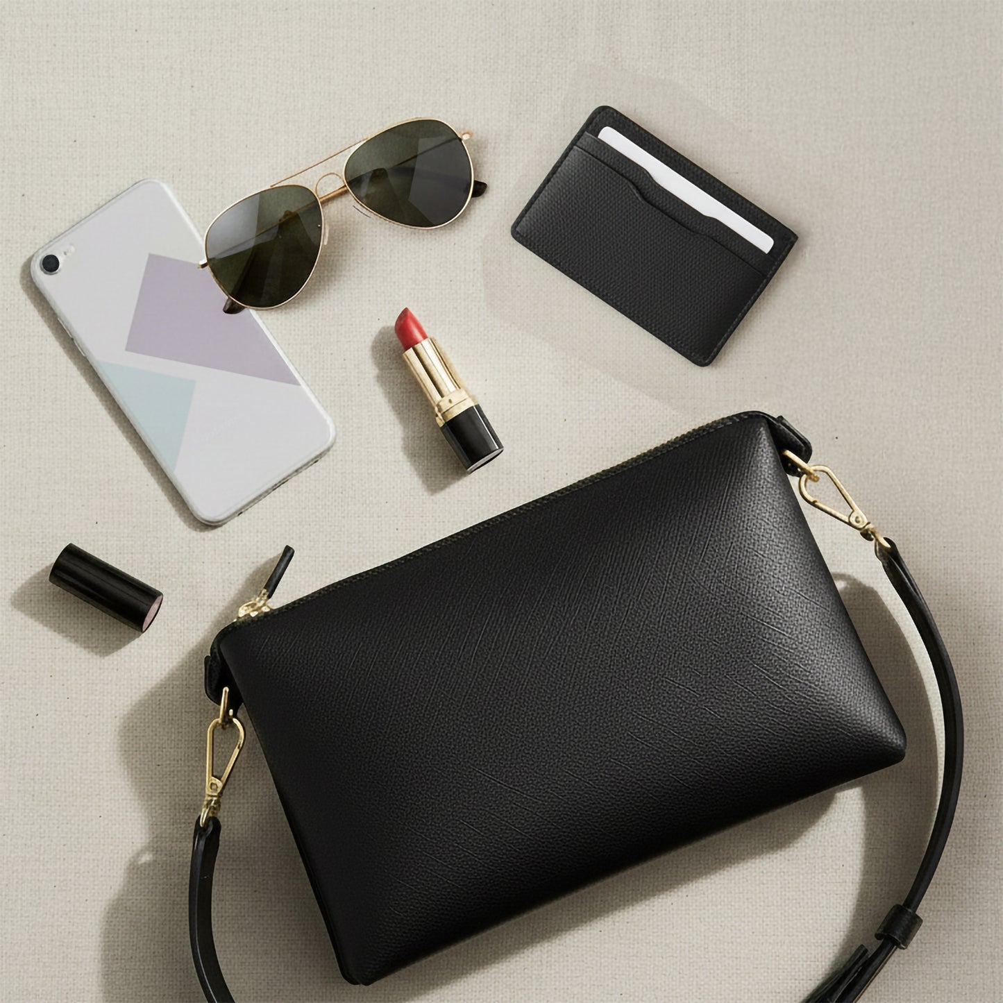 Personalised Cross Body Handbag with Initials (style AY)