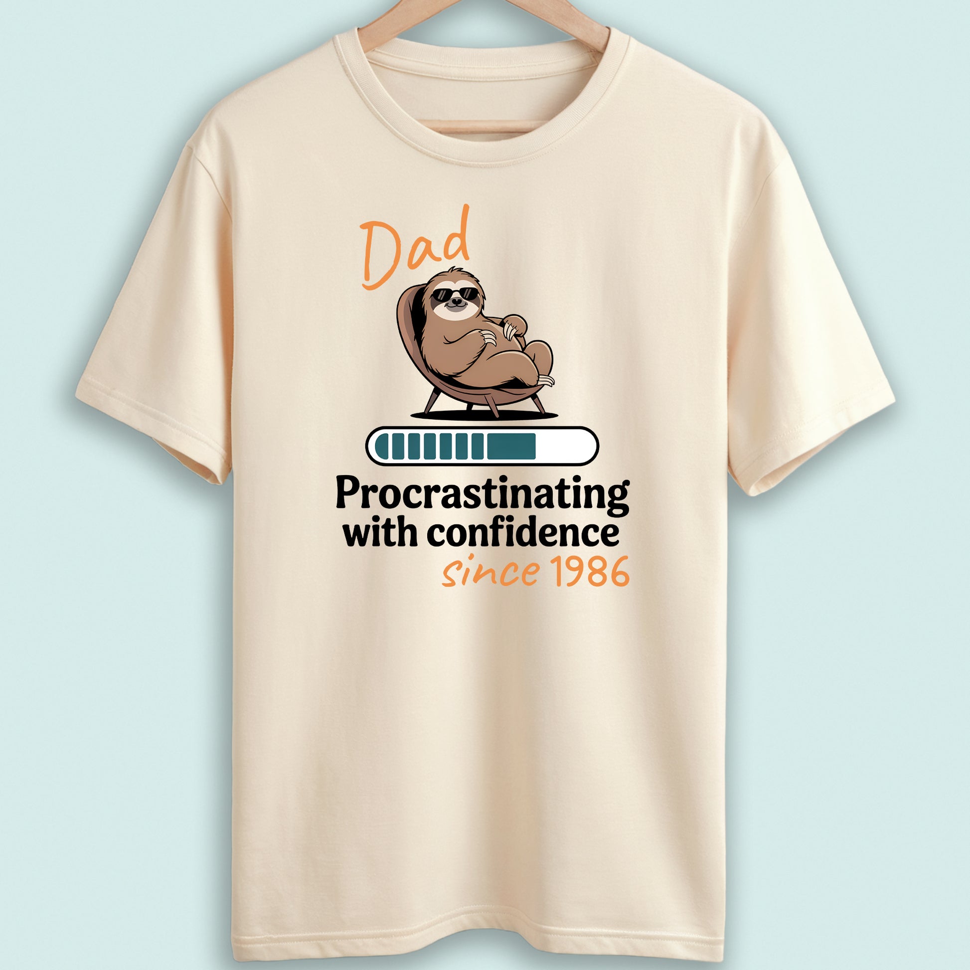 Dad Tshirt Procrastinating with Confidence Since Date