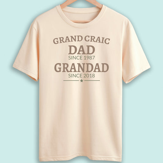 Personalised Dad and Grandad T-Shirt Grand Craic