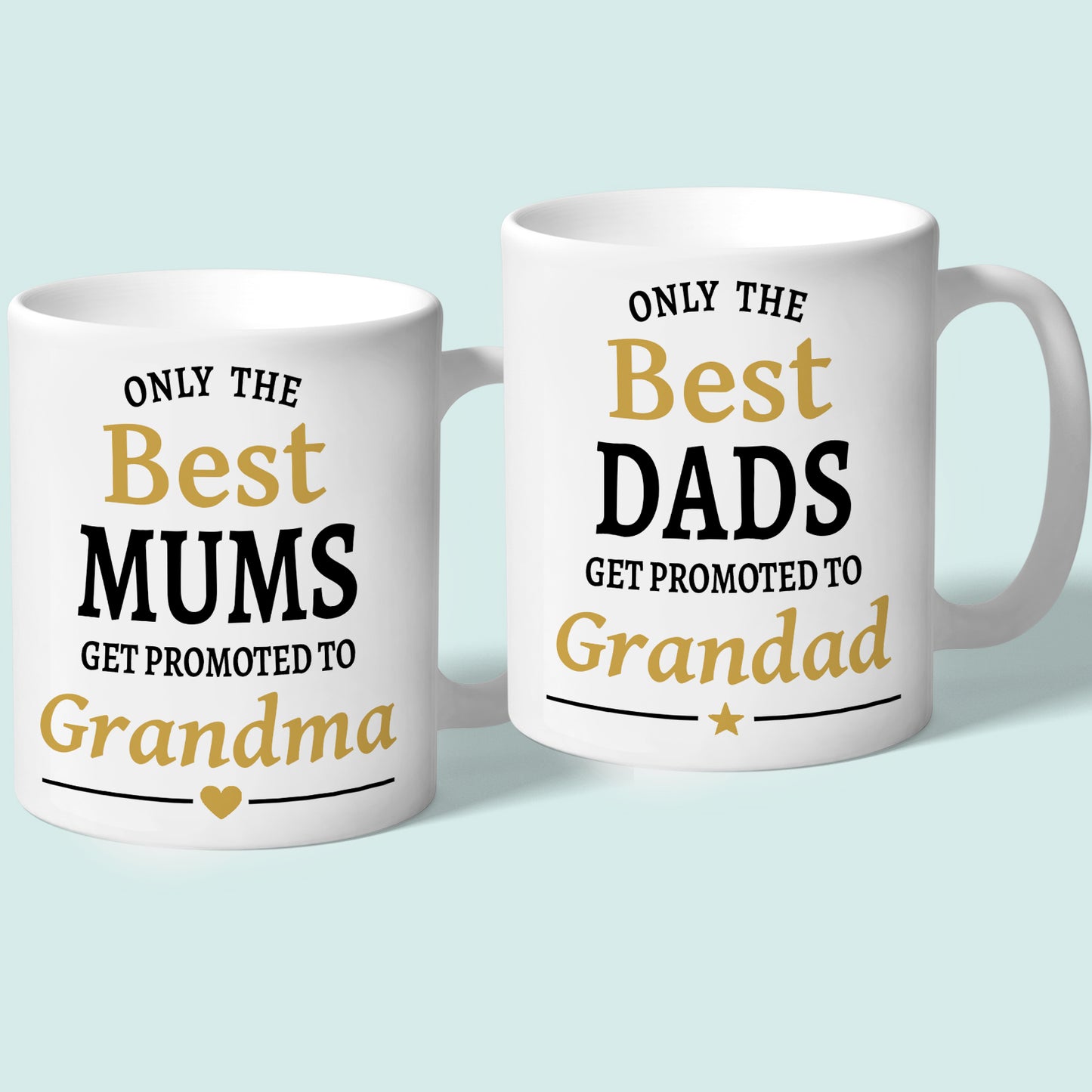 Grandma and Grandad Mug Set