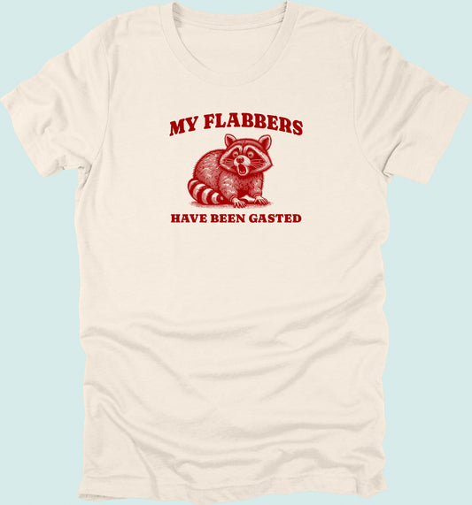 My Flabbers Have Been Gasted T-shirt Raccoon