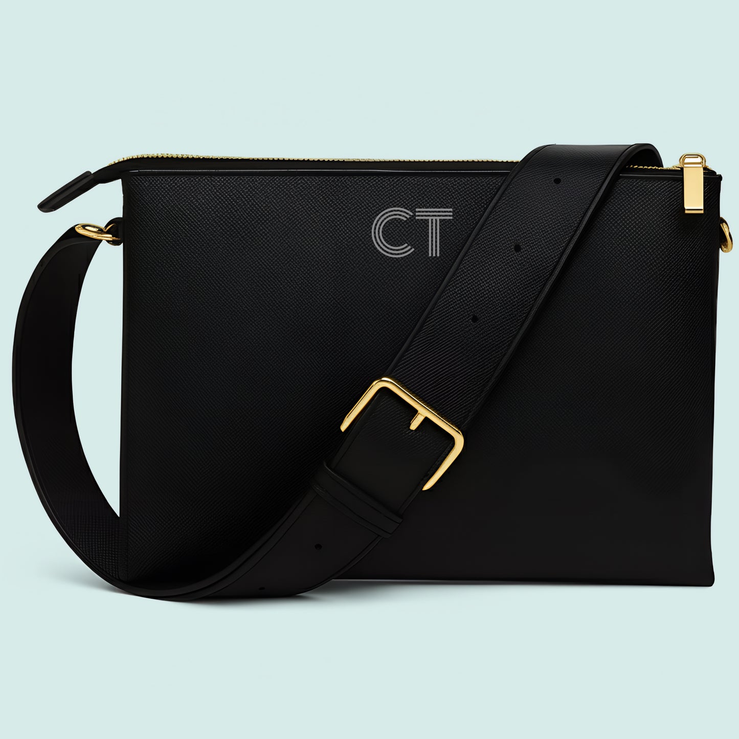 Personalised Cross Body Handbag with Initials (style AY)