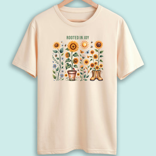 Sunflower T-Shirt Rooted in Joy