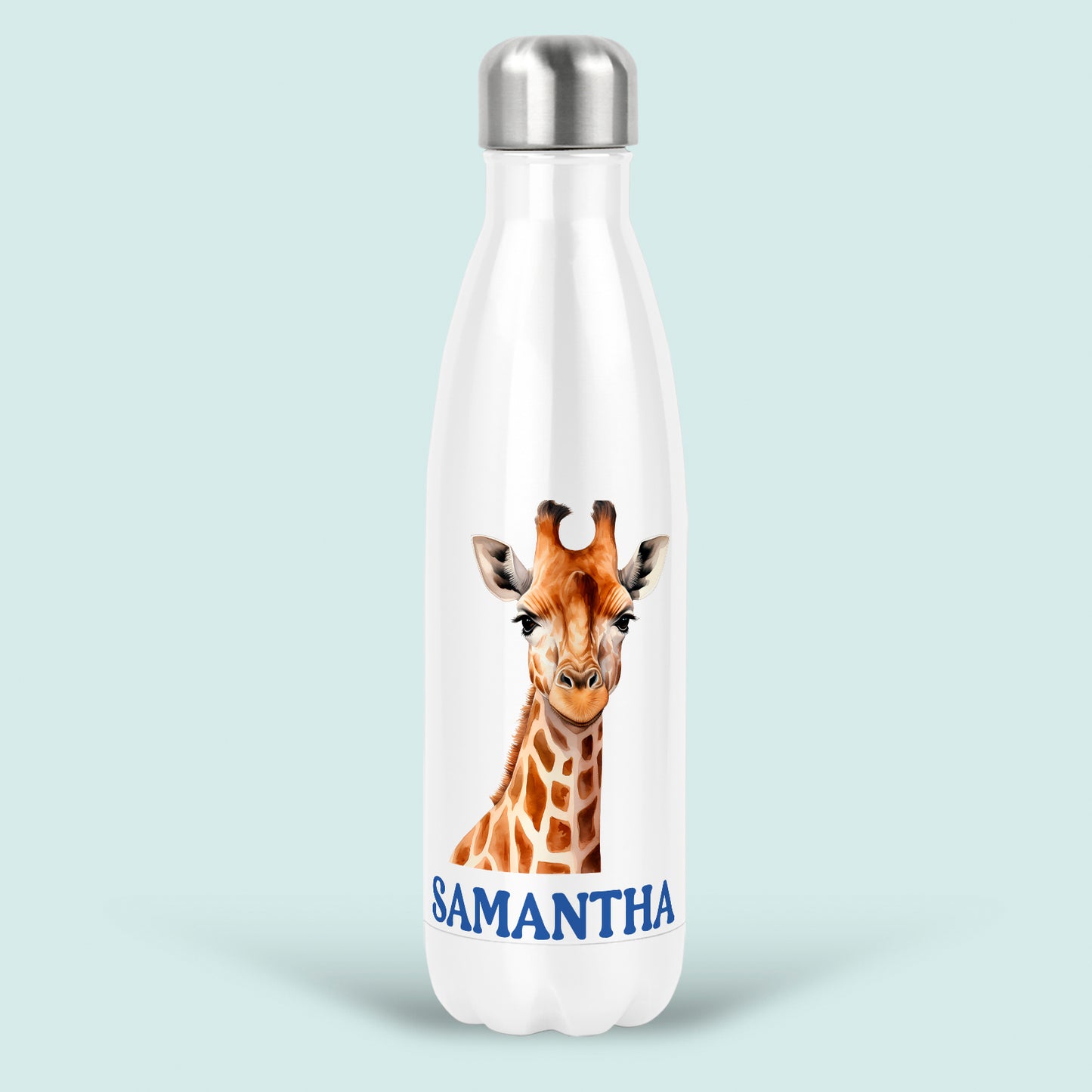 Giraffe Gift Personalised Water Bottle