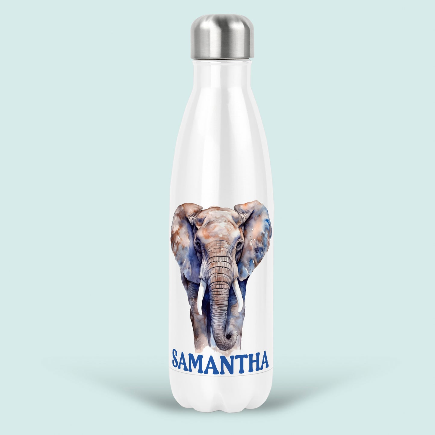 Elephant Gift Personalised Water Bottle