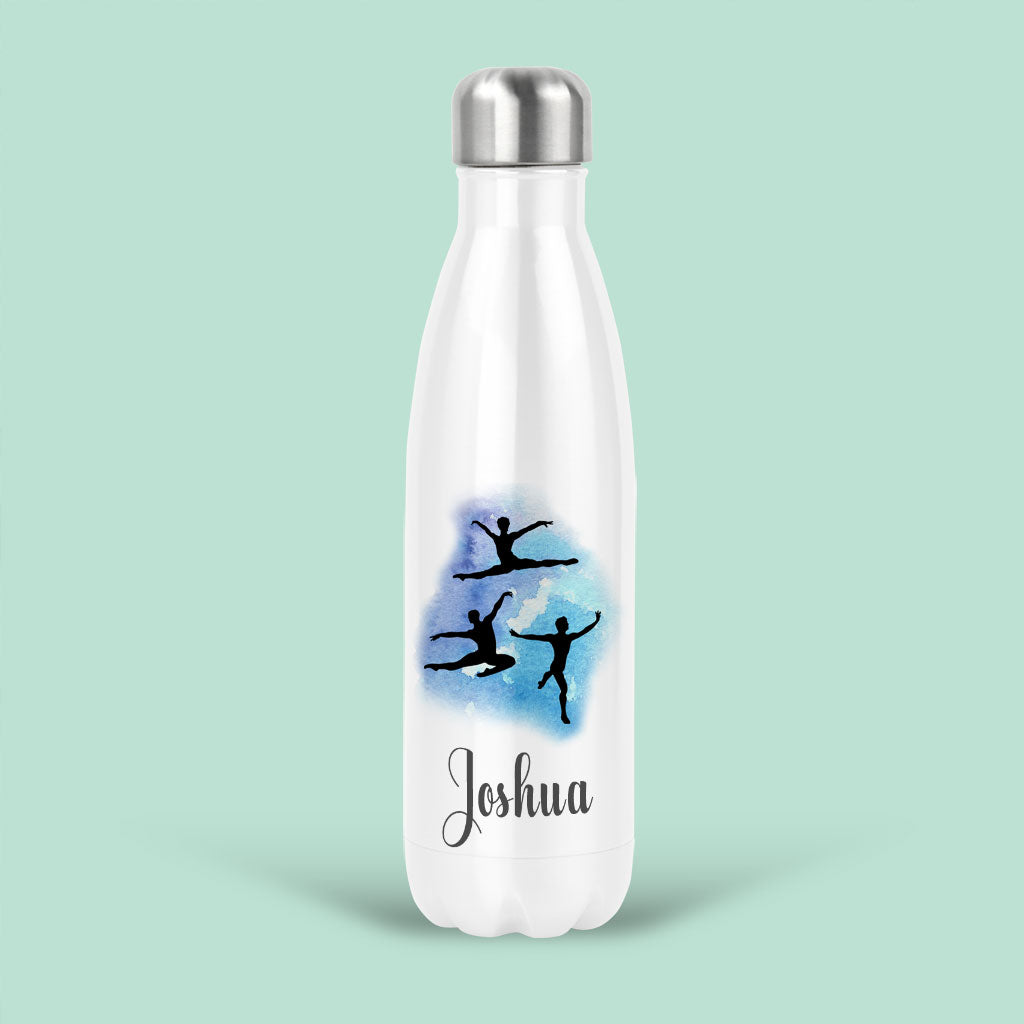 Boy Dancers Water Bottle Personalised with Name