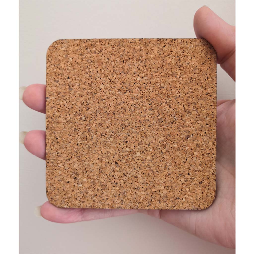 In Loving Memory of Cat Coaster Cork Backed