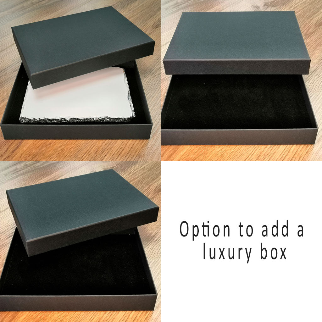 Cat Photo on Slate with Personalised Message