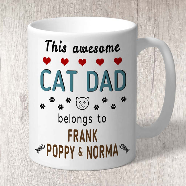 Cat discount dad mug