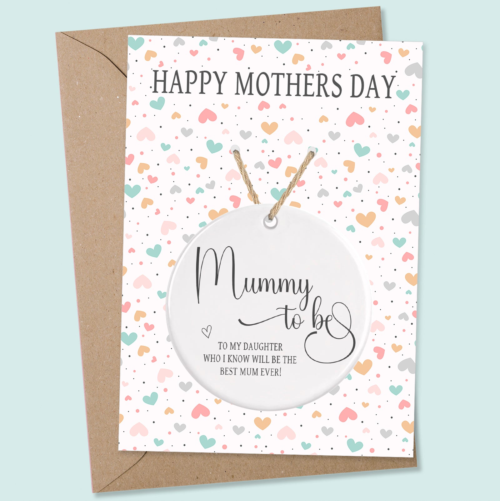 New Mother To Be Mother's Day Gifts Have Arrived!  Mothers Day Card and Ceramic Ornament Set