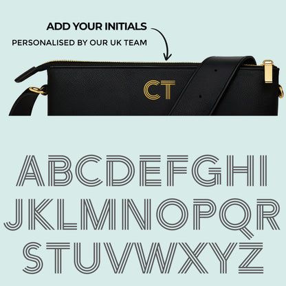 Personalised Cross Body Handbag with Initials (style AY)