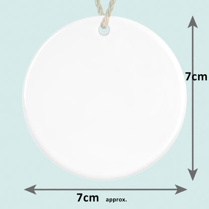 1st Christmas in New Home Ornament 2025 – Snowman Design | Ceramic Bauble