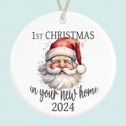 First Christmas In New Home 2024 Tree Ceramic Ornament Decoration Santa
