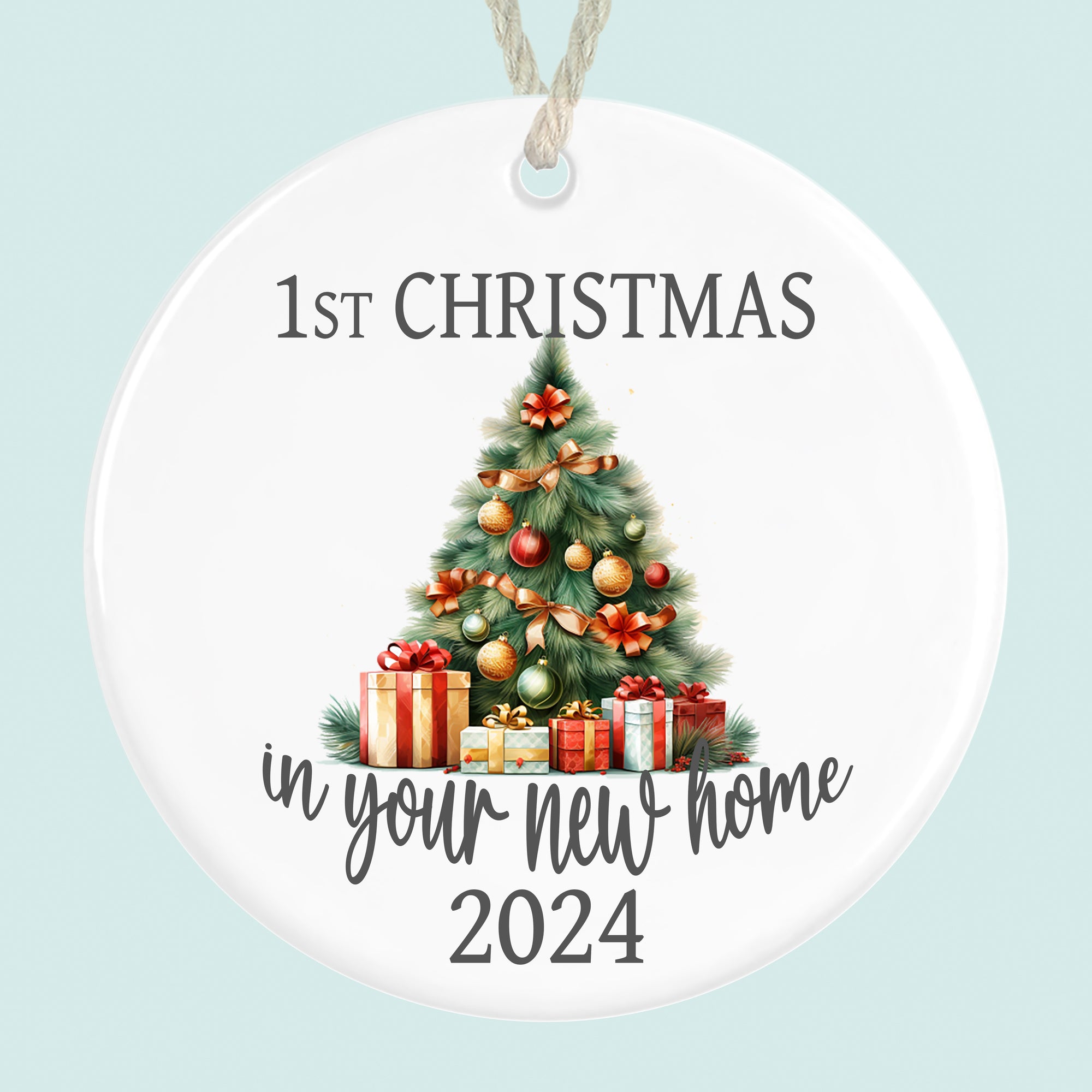 First Christmas In New Home 2024 Tree Ceramic Ornament Decoration Xmas Tree