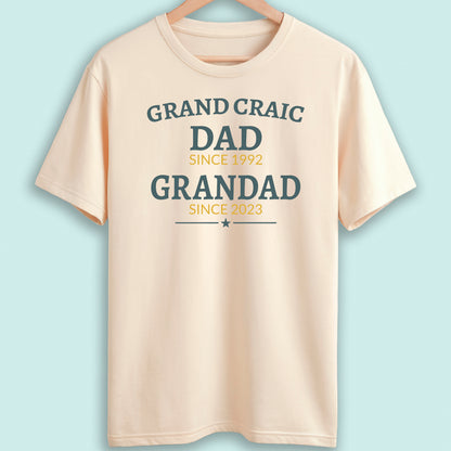 Personalised Dad and Grandad T-Shirt Grand Craic