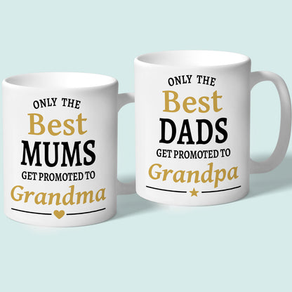 Grandma and Grandpa Mug Set