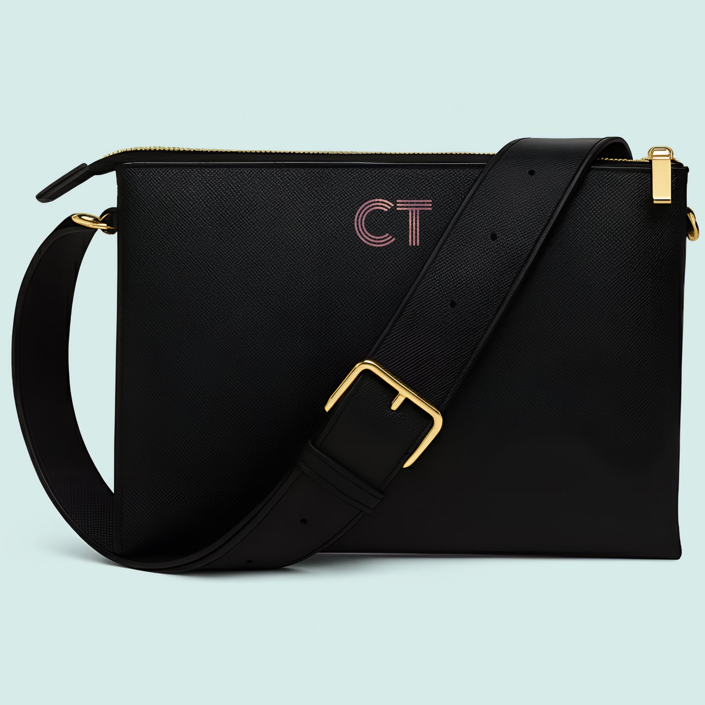 Personalised Cross Body Handbag with Initials (style AY)