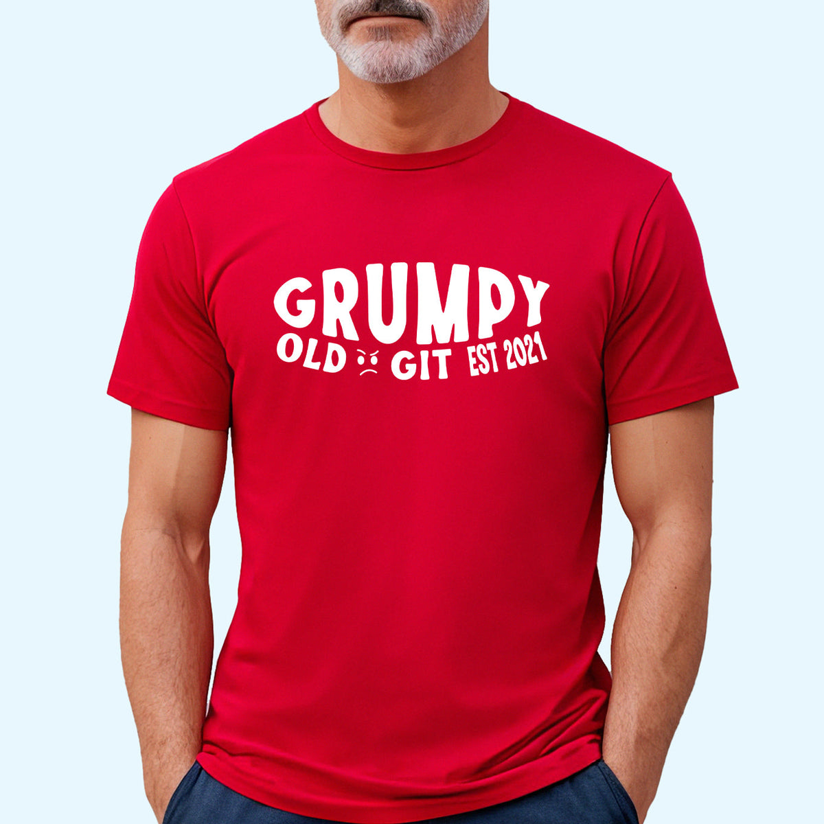 grumpy old git tshirt personalised