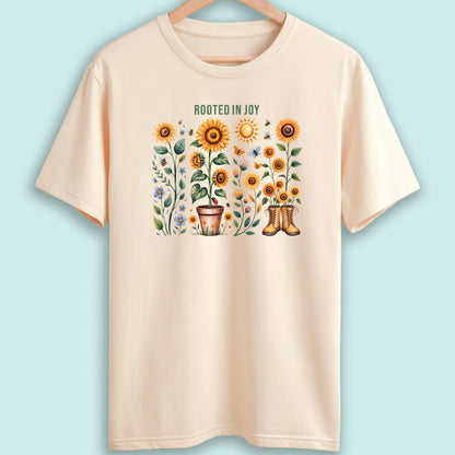 Sunflower T-Shirt Rooted in Joy