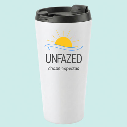 UNFAZED Chaos Expected Humourous Tumbler Sunrise 16oz Stainless Steel