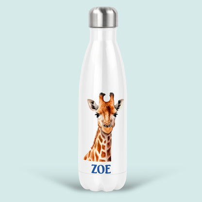 Giraffe Gift Personalised Water Bottle