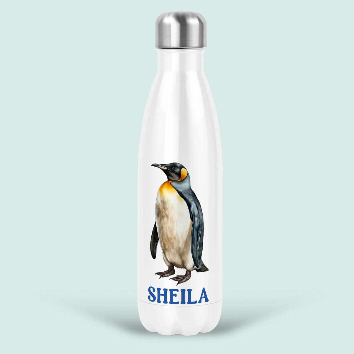 Penguin Gift Personalised Water Bottle