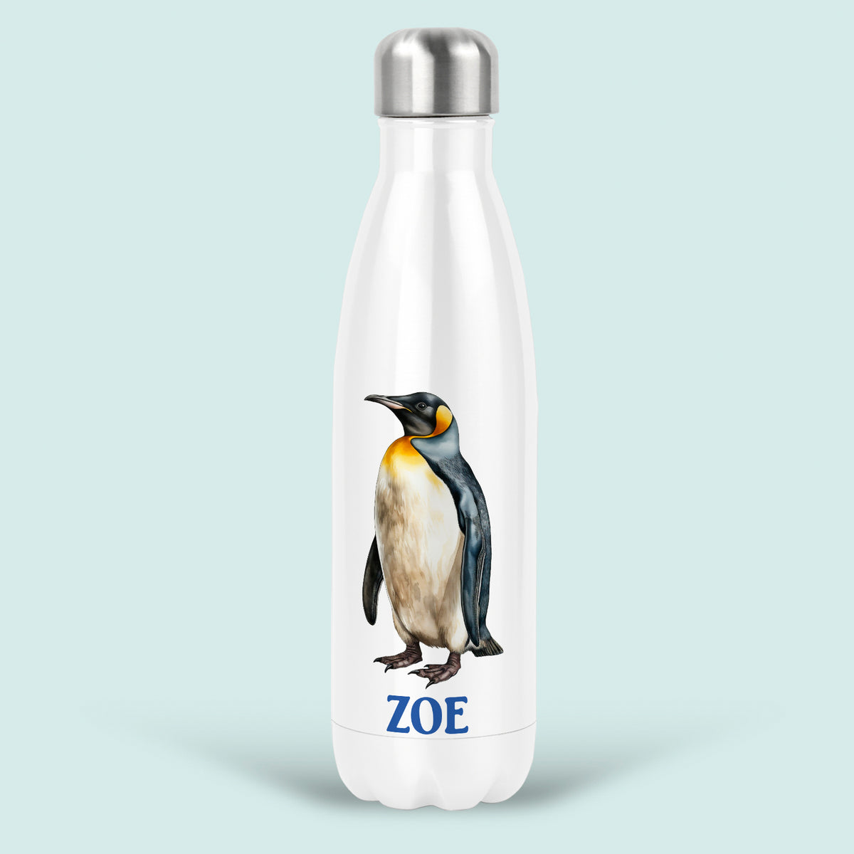 Penguin Gift Personalised Water Bottle