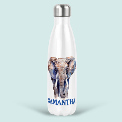 Elephant Gift Personalised Water Bottle