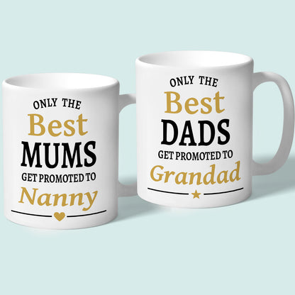 Nanny and Grandad Mug Set