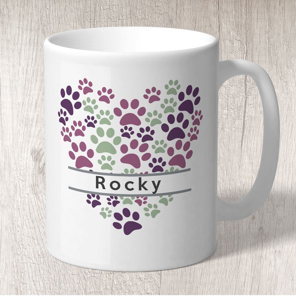 Heart of Paws Mug Personalised with dog name/s 6805