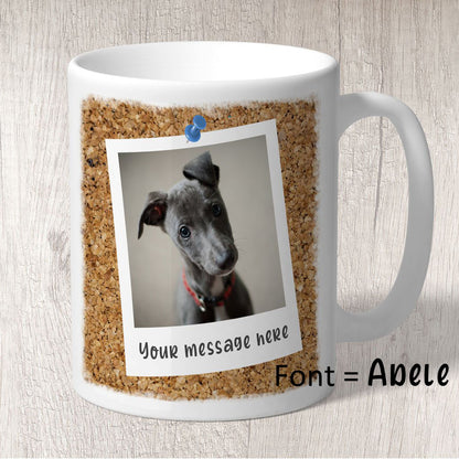 Retro Photo Personalised Message Mug