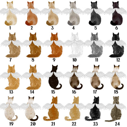 in memory of a cat gift slate coaster, cat design 1-24