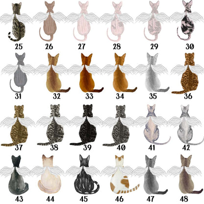 in memory of a cat gift slate coaster, cat design 25-48