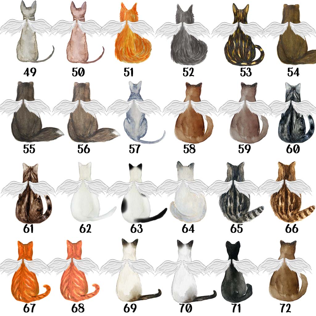 in memory of a cat gift slate coaster, cat design 49-72