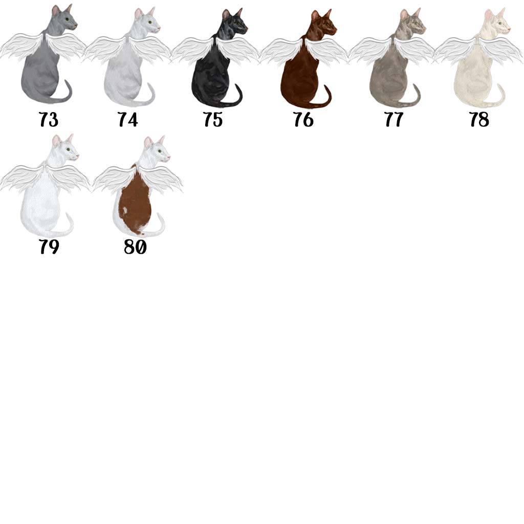 in memory of a cat gift slate coaster, cat design 73-80