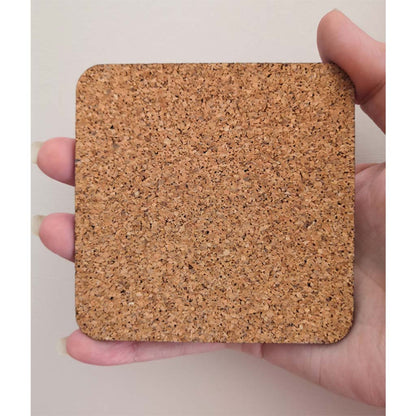 In Loving Memory of Cat Coaster Cork Backed