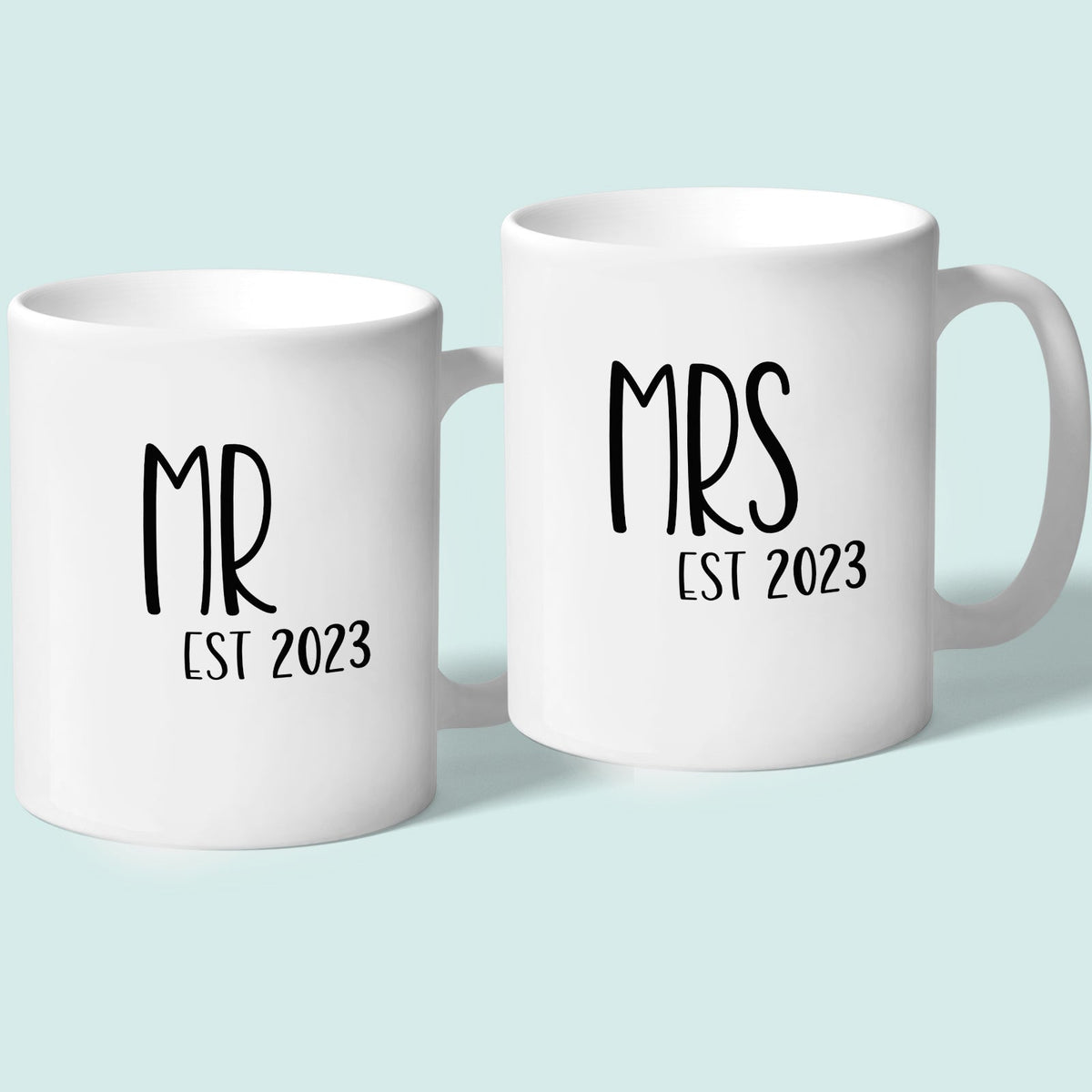 Mr and Mrs Mugs Est 2023 Wedding