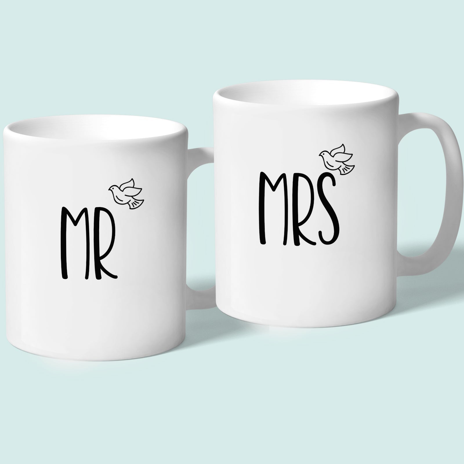 Mr and Mrs Mugs Wedding Dove
