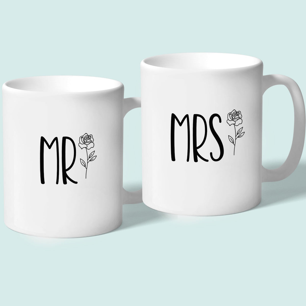 Mr and Mrs Mugs Wedding Rose