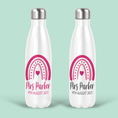 Mrs Rainbow Personalised Water Bottles