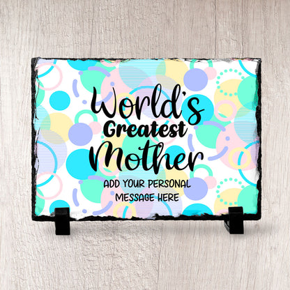 Personalised Worlds Greatest Mother Slate
