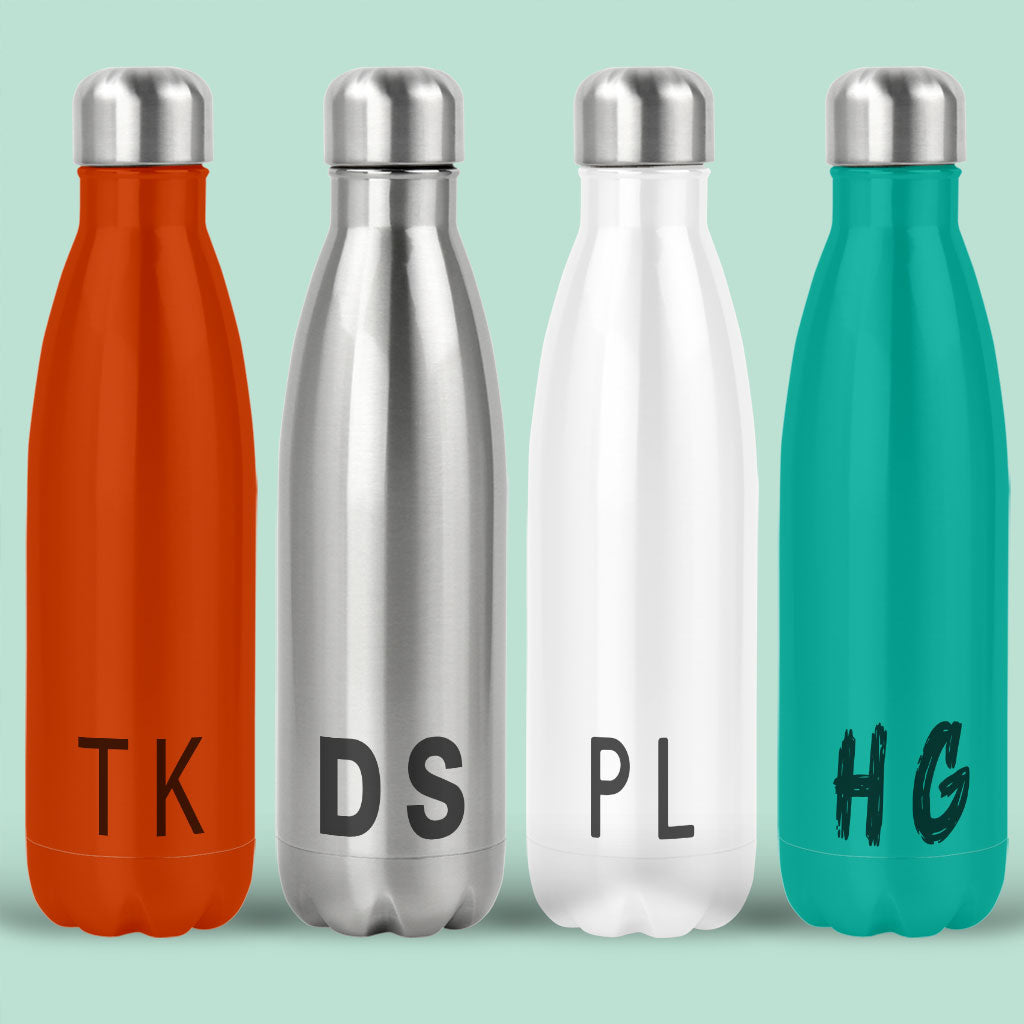 personalised water bottles with initials