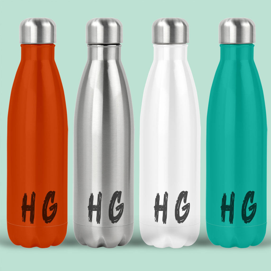 personalised water bottles with initials